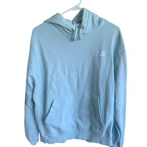 Nike Men's Sky Blue Pullover Hoodie Sweatshirt Size Medium Adult